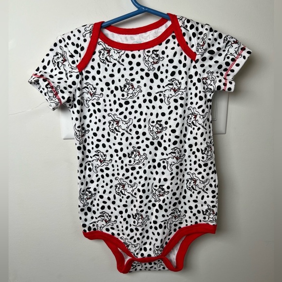 Disney Baby 101 Dalmatians Print One Piece Bodysuit Diaper Shirt 18 Months - Picture 1 of 5